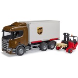 bruder Scania Super 560R camion logistico con carrello elevatore integrato, Veicolo modello 