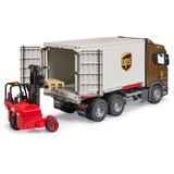bruder Scania Super 560R camion logistico con carrello elevatore integrato, Veicolo modello 