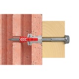 fischer Tassello DUOPOWER 10x50 BigBox grigio chiaro/Rosso