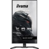 iiyama G-MASTER GB2741QSU-B1 Monitor PC 68,6 cm (27") 2560 x 1440 Pixel 4K Ultra HD LED Nero, Monitor di gioco Nero (opaco), 68,6 cm (27"), 2560 x 1440 Pixel, 4K Ultra HD, LED, 1 ms, Nero