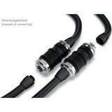 Alphacool ES Schnellverschluss BLH1A PushIn Femmina IG, Connessione cromo/nero (opaco)