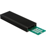 DeLOCK 42004 contenitore di unità di archiviazione Box esterno SSD Nero M.2, Disk enclosure Nero, Box esterno SSD, M.2, PCI Express, SATA, 10 Gbit/s, Collegamento del dispositivo USB, Nero