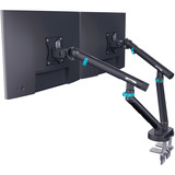 Digitus Supporto per monitor design doppio, 2x 35", 2x 10 kg, Base per monitor Nero