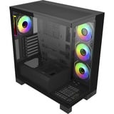 FSP M540-BA Midi Tower Nero, Chassis Tower Nero, Midi Tower, PC, Nero, ATX, micro ATX, Mini-ITX, Vetro, SPCC, Gaming