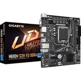 GIGABYTE H610M S2H V3 DDR4 Scheda madre - Supporta processori Intel Core 14th CPUs, 4+1+1 Hybrid Digital VRM, up to 3200MHz DDR4, 1xPCIe 3.0 M.2, GbE LAN , USB 3.2 Gen 1 Nero/grigio, 4+1+1 Hybrid Digital VRM, up to 3200MHz DDR4, 1xPCIe 3.0 M.2, GbE LAN , USB 3.2 Gen 1, Intel, LGA 1700, Intel® Core™ i3, Intel® Core™ i5, Intel® Core™ i7, LGA 1700, DDR4-SDRAM, 64 GB