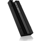 ICY BOX IB-M2HS-PS5 Dissipatore, Dissipatore di calore Nero, Dissipatore, PlayStation 5, Nero, Alluminio, Silicone, Sony, PlayStation 5