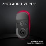 Logitech PRO X SUPERLIGHT 2, Mouse da gioco Magenta