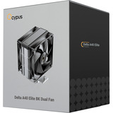 Ocypus Delta A40 Elite Dual Fan, raffreddamento CPU  Nero