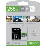 PNY Elite microSD 256 GB, Scheda di memoria grigio/Verde
