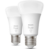 Philips Hue White A60 Lampada Smart E27 Confezione doppia 1100 lm, Lampada a LED 