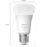Philips Hue White A60 Lampada Smart E27 Confezione doppia 1100 lm, Lampada a LED 