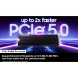 Samsung 9100 PRO Heatsink PCIe® 5.0 NVMe™ M.2 SSD - 2 TB, Disco a stato solido 2 TB, M.2, 14700 MB/s