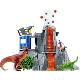 Schleich Dinosaurs Grande spedizione del vulcano, Gioco figura Animale, Age of the Dinos, Conquering the Earth, Dinosaurs and volcano, The first giants, 4 anno/i, Multicolore, Plastica