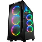 Sharkoon REV300 Tower Nero, Chassis Tower Nero, Tower, PC, Nero, ATX, EATX, micro ATX, Mini-ITX, Vetro temperato, Ventole