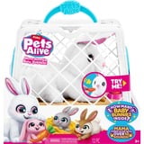 ZURU Pets Alive Mama Bunny Surprise, Peluche animali Pets Alive Mama Bunny Surprise, Coniglio giocattolo, 3 anno/i, Interattivo, Sonoro, Mini Stilo AAA, Batterie incluse