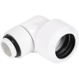 Alphacool Raccordo a vite Eiszapfen 16mm HardTube girevole 90° G1/4 - Bianco, Connessione bianco