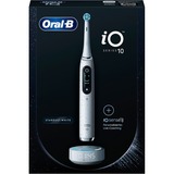 Braun iO Series 10 Adulto Spazzolino rotante-oscillante Bianco, Spazzolino da denti elettrico bianco, Adulto, Spazzolino rotante-oscillante, Cura quotidiana, Pulito profondo, Cura gum, Sensibile, Sbiancante, Bianco, 2 min, Bianco