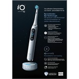 Braun iO Series 10 Adulto Spazzolino rotante-oscillante Bianco, Spazzolino da denti elettrico bianco, Adulto, Spazzolino rotante-oscillante, Cura quotidiana, Pulito profondo, Cura gum, Sensibile, Sbiancante, Bianco, 2 min, Bianco