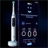 Braun iO Series 10 Adulto Spazzolino rotante-oscillante Bianco, Spazzolino da denti elettrico bianco, Adulto, Spazzolino rotante-oscillante, Cura quotidiana, Pulito profondo, Cura gum, Sensibile, Sbiancante, Bianco, 2 min, Bianco