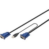 Set di cavi KVM USB DS-19231, per console KVM, Cavo a Y
