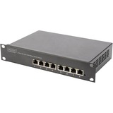 Digitus Set di rete 254 mm (10"), IT armadio Nero, Rack indipendenti, 9U, 30 kg, Lucchetti, Griglie, Nero