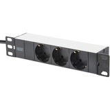Digitus Set di rete 254 mm (10"), IT armadio Nero, Rack indipendenti, 9U, 30 kg, Lucchetti, Griglie, Nero