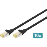 Digitus Set di rete 254 mm (10"), IT armadio Nero, Rack indipendenti, 9U, 30 kg, Lucchetti, Griglie, Nero