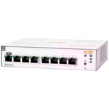 Hewlett Packard Enterprise Aruba Instant On 1830 8G Gestito L2 Gigabit Ethernet (10/100/1000), Interruttore Gestito, L2, Gigabit Ethernet (10/100/1000), Full duplex, Montaggio rack
