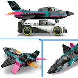 LEGO City Jet a getto vs. Auto da corsa, Giochi di costruzione Aereo, Macchina e 2 Minifigure di Piloti, Idea Regalo per Bambini 6+, Set da costruzione, 6 anno/i, Plastica, 259 pz, 446 g