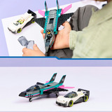 LEGO City Jet a getto vs. Auto da corsa, Giochi di costruzione Aereo, Macchina e 2 Minifigure di Piloti, Idea Regalo per Bambini 6+, Set da costruzione, 6 anno/i, Plastica, 259 pz, 446 g