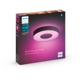 Philips Hue Plafoniera Xamento media, Luce LED Nero, Philips Hue White and Color ambiance Plafoniera Xamento media, Lampada a soffitto intelligente, Bluetooth/Zigbee, Nero, LED, Metallo, Plastica, Lampadina/e non sostituibile/i