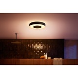 Philips Hue Plafoniera Xamento media, Luce LED Nero, Philips Hue White and Color ambiance Plafoniera Xamento media, Lampada a soffitto intelligente, Bluetooth/Zigbee, Nero, LED, Metallo, Plastica, Lampadina/e non sostituibile/i