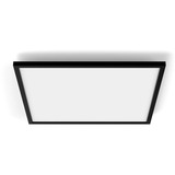 Philips White Ambiance Aurelle pannello quadrato XL, Luce LED Nero, Philips Hue White ambiance Pannello quadrato Aurelle, Lampada a soffitto intelligente, Bluetooth/Zigbee, Nero, LED, Metallo, Sintetico, Lampadina/e non sostituibile/i