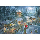 Schmidt Spiele Thomas Kinkade Studios: La Notte Silenziosa di Babbo Natale, Puzzle 