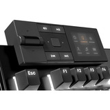 be quiet! Dark Mount Silent Linear FR ISO tastiera Gaming USB AZERTY Francese Nero, Tastiera da gioco Nero, Cablato, USB, Interruttore a chiave meccanica, AZERTY, LED RGB, Nero