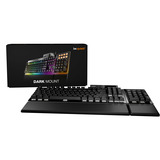 be quiet! Dark Mount Silent Linear FR ISO tastiera Gaming USB AZERTY Francese Nero, Tastiera da gioco Nero, Cablato, USB, Interruttore a chiave meccanica, AZERTY, LED RGB, Nero