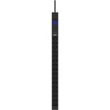 BlueWalker PowerWalker PDU PHL03 16xC13 (ingresso IEC C14), Alimentazione elettrica Nero