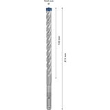 Bosch Expert Punta per martelli SDS plus-7X, Trapano Martello perforatore, Hammer drill bit, 1,2 cm, 215 mm, Cemento, Pietra, 15 cm