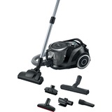 Bosch Serie 6 BGC41XSIL aspirapolvere a traino 2,4 L A cilindro Secco 700 W Senza sacchetto Nero, 700 W, A cilindro, Secco, Senza sacchetto, 2,4 L, Filtro per allergia