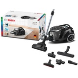 Bosch Serie 6 BGC41XSIL aspirapolvere a traino 2,4 L A cilindro Secco 700 W Senza sacchetto Nero, 700 W, A cilindro, Secco, Senza sacchetto, 2,4 L, Filtro per allergia