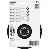 Bosch Supporto PRO, X-LOCK SCM piastra di supporto con perno centrale, Ø 115mm, Platorello per levigatrice 
