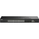 D-Link DGS-1530-28/E switch di rete Gestito L2 Gigabit Ethernet (10/100/1000) Nero, Interruttore Nero, Gestito, L2, Gigabit Ethernet (10/100/1000), Full duplex, Montaggio rack