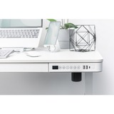 Digitus Scrivania regolazione elettricamente in altezza con postazione di ricarica USB e cassetto, Tabella bianco, Cina, 72 cm, 121 cm, 1200 mm, 600 mm, 1210 mm