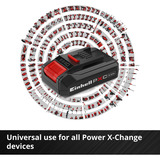 EINHELL PXC-Starter-Kit Set batteria e caricabatterie Nero/Rosso, Set batteria e caricabatterie, 2,5 Ah, 18 V, Nero, Rosso, 0,83 h, 200 - 250 V