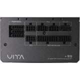 FSP VITA GM 750W alimentatore per computer 20+4 pin ATX ATX Nero, Alimentatore PC Nero, 750 W, 100 - 240 V, 50/60 Hz, 10-5 A, Attivo, 100 W