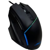 Inter-Tech GT-100 RGB mouse Mano destra USB tipo A Ottico 6400 DPI, Mouse da gioco Nero, Mano destra, Ottico, USB tipo A, 6400 DPI, Nero