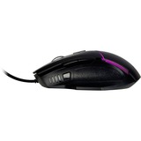 Inter-Tech GT-100 RGB mouse Mano destra USB tipo A Ottico 6400 DPI, Mouse da gioco Nero, Mano destra, Ottico, USB tipo A, 6400 DPI, Nero