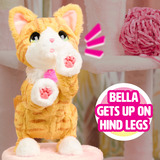 Just Play FurReal Bella, Peluche animali Gatto giocattolo, 4 anno/i, Interattivo, Stilo AA, Batterie incluse