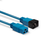Lindy 30120 cavo di alimentazione Blu 1 m Accoppiatore C19 Accoppiatore C20, Cavo di prolunga blu, 1 m, Accoppiatore C19, Accoppiatore C20, 250 V, 16 A