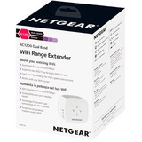 Netgear EX6110 Ricevitore e trasmettitore di rete Bianco 10, 100, 300 Mbit/s, Ripetitore Ricevitore e trasmettitore di rete, 10,100,300 Mbit/s, Microsoft® Internet Explorer® 8.0, Firefox® 20 or Safari® 5.1 or Google Chrome™ 25.0..., Interno, 802.11a, Wi-Fi 5 (802.11ac), 802.11b, 802.11g, Wi-Fi 4 (802.11n), Dual-band (2.4 GHz/5 GHz)